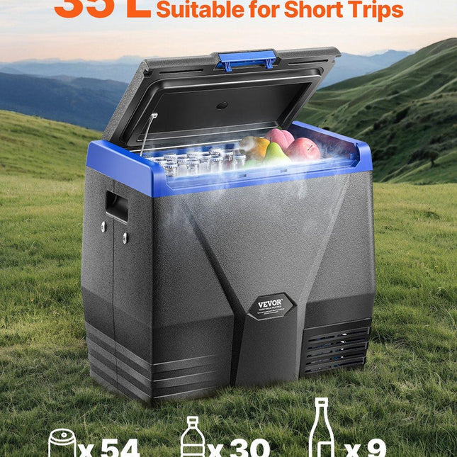 VEVOR Portable Car Refrigerator Freezer Compressor 35L Single Zone for Car Home.