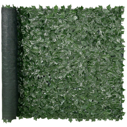 Ivy Privacy Fence, 59 x 98 in Artificial Green Wall Screen, Greenery Ivy Fence with Mesh Cloth Backing and Strengthened Joint, Faux Hedges Vine Leaf Decoration for Outdoor Garden, Yard, Balcony.