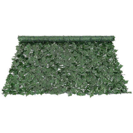 Ivy Privacy Fence, 1500 x 2490 mm Artificial Green Wall Screen, Greenery Ivy Fence with Strengthened Joint, Faux Hedges Vine Leaf Decoration for Outdoor Garden, Yard, Patio Decor.
