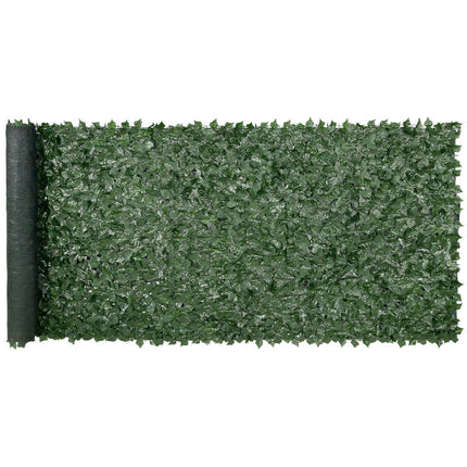 Ivy Privacy Fence, 59 x 158in Artificial Green Wall Screen, Greenery Ivy Fence w/ Mesh Cloth Backing and Strengthened Joint, Faux Hedges Vine Leaf Decoration for Outdoor Garden, Yard, Balcony.