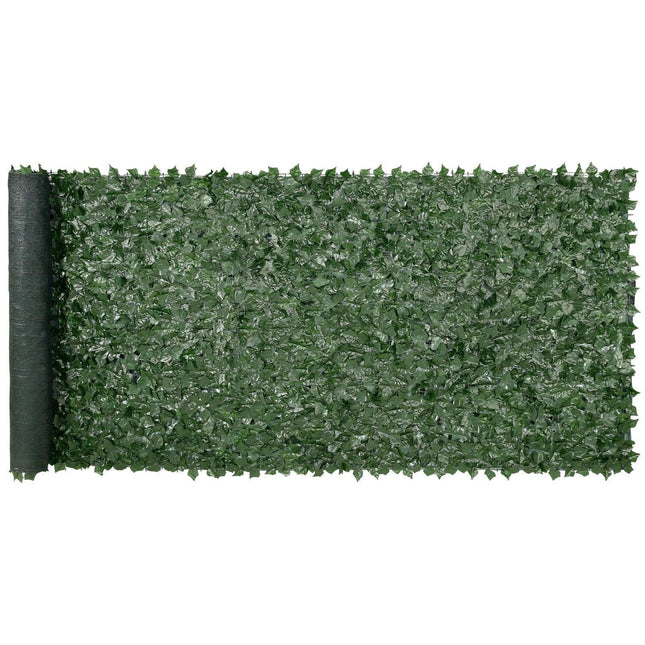 Ivy Privacy Fence, 59 x 158in Artificial Green Wall Screen, Greenery Ivy Fence w/ Mesh Cloth Backing and Strengthened Joint, Faux Hedges Vine Leaf Decoration for Outdoor Garden, Yard, Balcony.