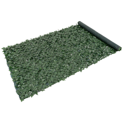 Ivy Privacy Fence, 59 x 158in Artificial Green Wall Screen, Greenery Ivy Fence w/ Mesh Cloth Backing and Strengthened Joint, Faux Hedges Vine Leaf Decoration for Outdoor Garden, Yard, Balcony.