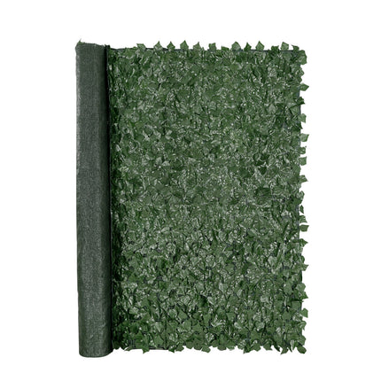 Ivy Privacy Fence, 1830 x 2440 mm Artificial Green Wall Screen, Greenery Ivy Fence with Mesh Cloth Backing and Strengthened Joint, Faux Hedges Vine Leaf Decoration for Outdoor Garden, Yard.