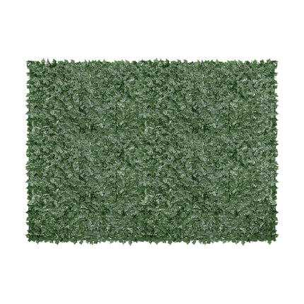Ivy Privacy Fence, 1830 x 2440 mm Artificial Green Wall Screen, Greenery Ivy Fence with Mesh Cloth Backing and Strengthened Joint, Faux Hedges Vine Leaf Decoration for Outdoor Garden, Yard.