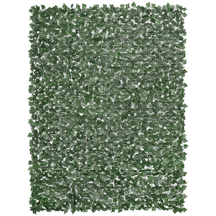 Ivy Privacy Fence, 2440 x 1830 mm Artificial Green Wall Screen, Greenery Ivy Fence with Strengthened Joint, Faux Hedges Vine Leaf Decoration for Outdoor Garden, Yard, Balcony, Patio Decor.