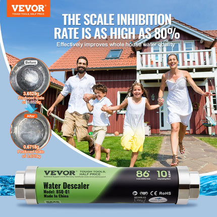 Whole House Salt Free Descaler Physical Scale Descaler System SAAS Alloy.