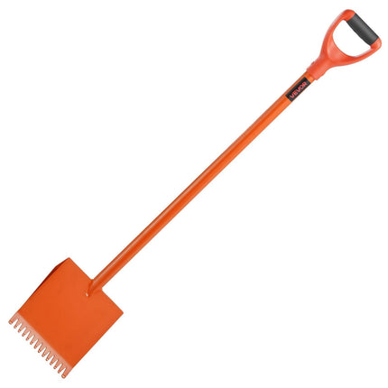 Shingle Shovel 1 Pack, D-Grip Handle Shingle Roof Ripper, High Hardness 45# Steel & Lightweight Easy Tearing Off Roofing & Nails Tool, ideal for Commercial and Residential Use,Orange.