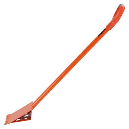 Shingle Shovel 1 Pack, D-Grip Handle Shingle Roof Ripper, High Hardness 45# Steel & Lightweight Easy Tearing Off Roofing & Nails Tool, ideal for Commercial and Residential Use,Orange.