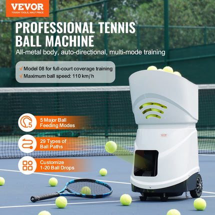 Tennis Ball Machine Automatic Portable Ball Launcher Training Practice.