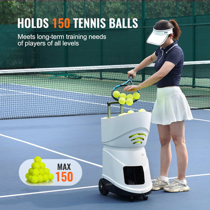 Tennis Ball Machine Automatic Portable Ball Launcher Training Practice.
