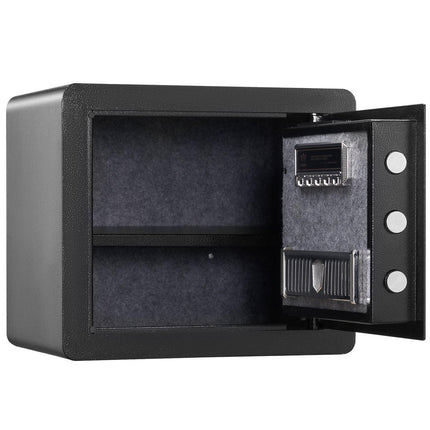Safe 1.2 Cubic Feet Home Safe Steel for Cash Gold 15.8x11.8x13.8 inch.