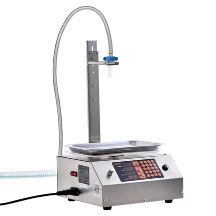 Liquid Filling Machine, 30-15000 g Weighing Capacity, Automatic Bottle Filler Machine Bottling Machine Digital Control for Milk, Water, Oil, Wine, Beverage, Detergent, Shampoo (Single Nozzle).