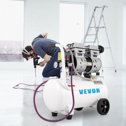 Air Compressor 6.6 Gallon, Portable Air Compressor 1 HP, Oil Free Air Compressor Steel Tank 750W, Pancake Air Compressor 115 PSI, Ultra Quiet Compressor for Home Repair, Tire Inflation.
