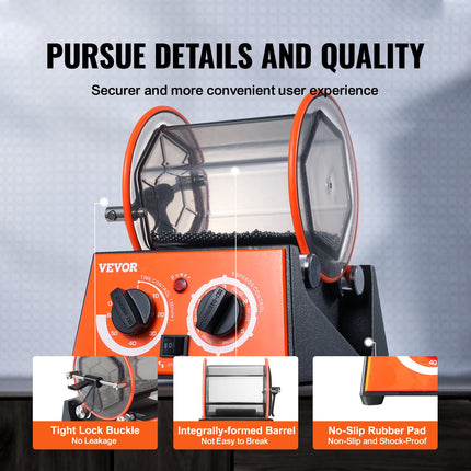 3kg Rotary Tumbler Surface Polisher Jewelry Polish Finish Machine Gem DIY.