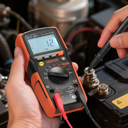 Digital Multimeter, 4000-Count TRMS Voltmeter Ohmmeter, 1000V AC/DC Voltage Tester with Switchable Auto/Manual Range for Voltage, Resistance, and Continuity Measurment.