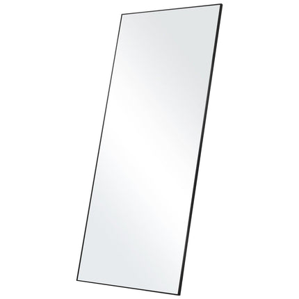 Full Length Mirror, 1800x785 mm, Extra Large Standing Hanging or Leaning Rectangle Floor Mirror with Tempered Glass Aluminum Alloy Frame, Full Body Dressing Mirror for Living Room Bedroom, Black.