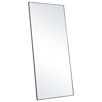 Full Length Mirror, 1800x785 mm, Extra Large Standing Hanging or Leaning Rectangle Floor Mirror with Tempered Glass Aluminum Alloy Frame, Full Body Dressing Mirror for Living Room Bedroom, Black.