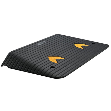 Upgraded Rubber Threshold Ramp, 8.9 cm Rise Door Ramp with 1 Channel, Natural Rubber Car Ramp with Non-Slip Textured Surface, 15 tons Load Capacity Curb Ramp for Wheelchair and Scooter.
