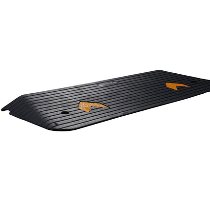Rubber Threshold Ramp, 5 cm Rise Threshold Ramp Doorway, Recycled Rubber Power Threshold Ramp Rated 15 tons Load Capacity, Non-Slip Surface Rubber Solid Threshold Ramp for Wheelchair and Scooter.