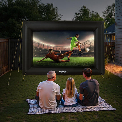 14 ft Inflatable Movie Screen 16:9 600D Movie Projector with Portable Bag.