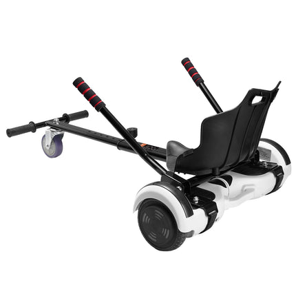Hoverboard Seat Attachment, Compatible with All 16.5cm20.3cm21.6cm25.4 Hoverboards,Grips Control,Adjustable Frame Length and 99.8 kg Load Capacity,Hover Board Go Karts Accessory,for Kids Adults.