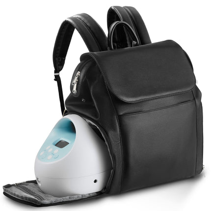 Breast Pump Backpack, Breast Feeding Bag with Ice Pack, Fits for S1/S2, Pumping Accessories & Breastmilk Storage, Portable Pump Carrying Case for Work, Travel and Family Use, Black.