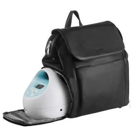 Breast Pump Backpack, Breast Feeding Bag with Ice Pack, Fits for S1/S2, Pumping Accessories & Breastmilk Storage, Portable Pump Carrying Case for Work, Travel and Family Use, Black.