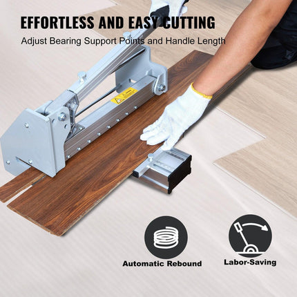 Floor Cutter 330mm, Cuts Vinyl Plank, Laminate, Engineered Hardwood, Siding, 12mm Cutting Depth Effortless And Easy Cutting, Vinyl Plank Cutter for LVP, WPC, SPC, LVT, VCT, PVC, and More.