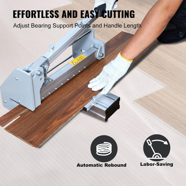 Floor Cutter 330mm, Cuts Vinyl Plank, Laminate, Engineered Hardwood, Siding, 12mm Cutting Depth Effortless And Easy Cutting, Vinyl Plank Cutter for LVP, WPC, SPC, LVT, VCT, PVC, and More.