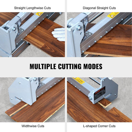 Floor Cutter 330mm, Cuts Vinyl Plank, Laminate, Engineered Hardwood, Siding, 12mm Cutting Depth Effortless And Easy Cutting, Vinyl Plank Cutter for LVP, WPC, SPC, LVT, VCT, PVC, and More.