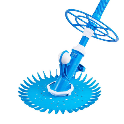 Suction Pool Cleaner, Automatic Pool Vacuum Cleaner, Suction Side Automatic Pool Cleaner, Suction Vacuum Pool Sweeper with 12 Hoses, for In-ground and Above-ground Pool Up to 609.6 x 1066.8 cm.