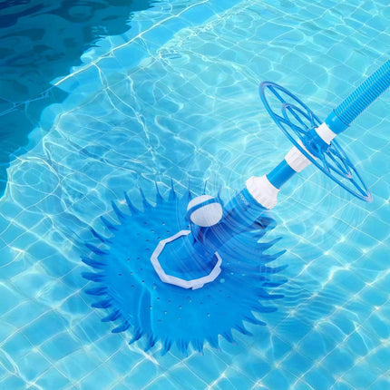 Suction Pool Cleaner, Automatic Pool Vacuum Cleaner, Suction Side Automatic Pool Cleaner, Suction Vacuum Pool Sweeper with 12 Hoses, for In-ground and Above-ground Pool Up to 609.6 x 1066.8 cm.