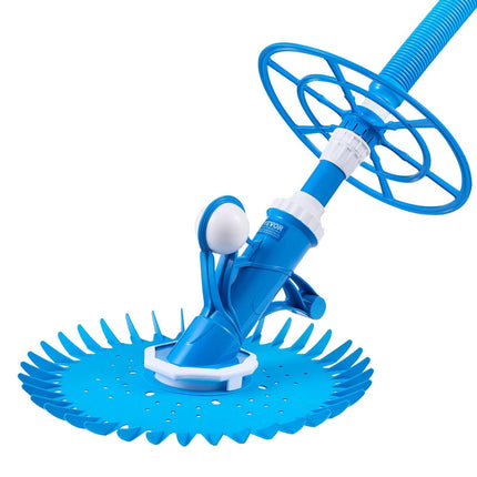 Suction Pool Cleaner, Automatic Pool Vacuum Cleaner, Suction Side Automatic Pool Cleaner, Suction Vacuum Pool Sweeper with 12 Hoses, for In-ground and Above-ground Pool Up to 609.6 x 1066.8 cm.