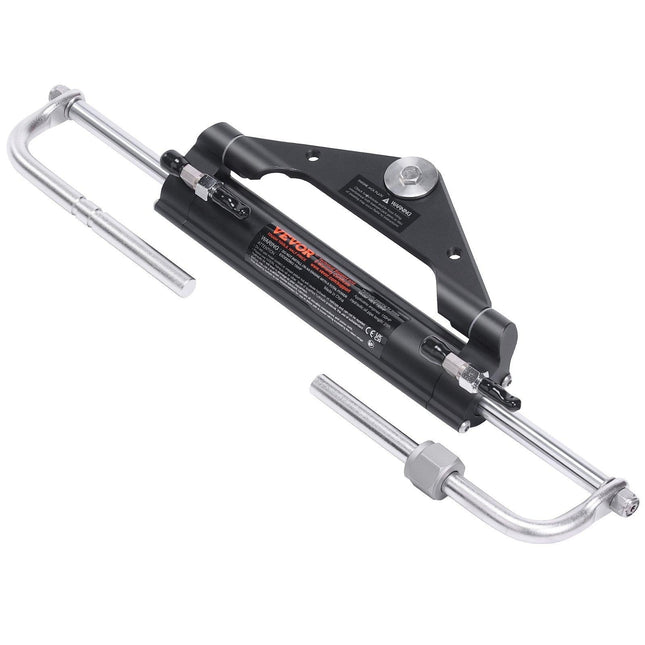 150HP Hydraulic Outboard Steering Kit Boat Marine System, Built-in Two-Way Lock Cylinder, 150HP Pump and High-Strength Nylon Hose for Single Station, Single-Engine use.