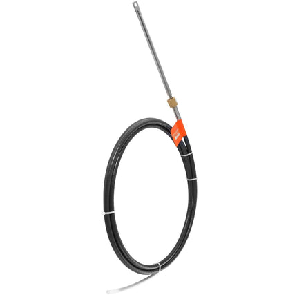 Boat Steering Cable, 17 Feet Outboard Marine Rotary Steering Cable, 1/2 Ton High Tensile Strength, Steel Steering Wheel Cable Compatible with Most Single-Station Outboard Steering Systems.
