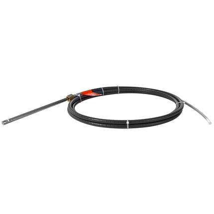 Boat Steering Cable, 17 Feet Outboard Marine Rotary Steering Cable, 1/2 Ton High Tensile Strength, Steel Steering Wheel Cable Compatible with Most Single-Station Outboard Steering Systems.