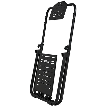 Foldable Racing Steering Wheel Stand, Height Adjustable Universal Base Compatible with Logitech & Thrustmaster Racing Wheel and Pedal, Heavy-duty Frame Standard GT/Formula Seating Portable.