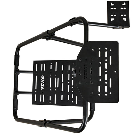 Foldable Racing Steering Wheel Stand, Height Adjustable Universal Base Compatible with Logitech & Thrustmaster Racing Wheel and Pedal, Heavy-duty Frame Standard GT/Formula Seating Portable.
