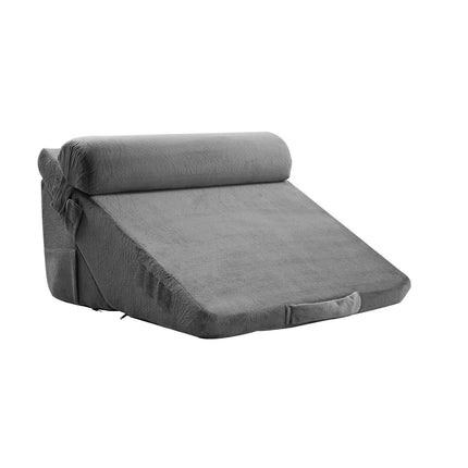 Bed Wedge Pillow for Sleeping, 3 Pcs Adjustable Orthopedic Bed Wedge Set, with Washable Cover & Foam Support, Post Surgery Pillow for Acid Reflux, Back Pain, Snoring Relief & GERD, Dark Grey.
