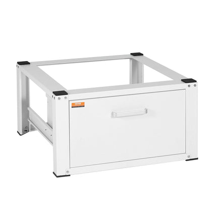 Laundry Pedestal 686mmmW x 366mmH, Washer And Dryer Base Stand Platform Universal Fit 299kg Capacity, Heavy Duty Multi-Functional Base for Washing Machine with Drawer & Rich Accessories.