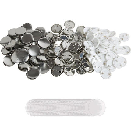 1.25" 32mm Button Badge Parts Supplies for Button Maker Machine 500 Sets.