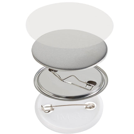 1.25" 32mm Button Badge Parts Supplies for Button Maker Machine 500 Sets.