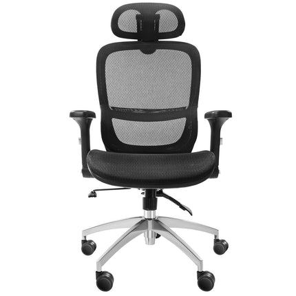 Mesh Office Chair, Adjustable High Back Desk Chair with Mesh Seat, Angle and Height Adjustable Home Office Chair with Lumbar and Head Support, Swivel Computer Task Chair.