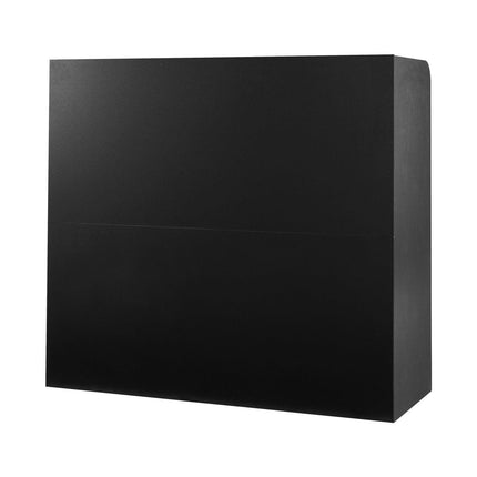 Reception Desk, 1200 x 480 x 1100 mm Rectangular Front Counter Table, Office Reception Counter with Lockable Drawer and Storage Cabinet, for Checkout, Lobby, Beauty Salon and Office, Black.