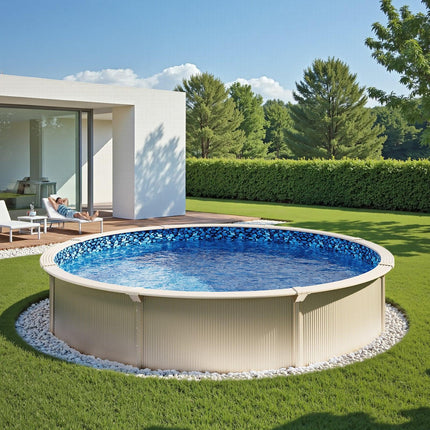 Round Pool Liner 24ft Overlap Style Pool Liner 54in Wall Height.