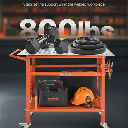 Welding Table 40"x24" Welding Workbench with 800LBS Static Weight Capacity.