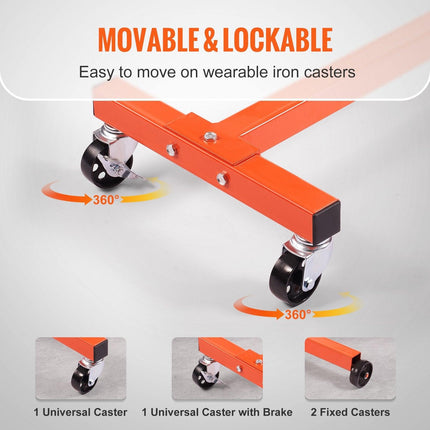 Engine Stand 750LBS Motor Hoist Dolly 360 Degree Adjustable Mounting Head.