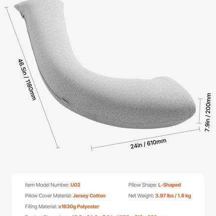 Pregnancy Pillows L-Shaped Pregnant Maternity Pillow Soft & Breathable.