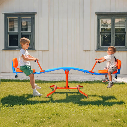 Kids Seesaw 136 kg Capacity 360 Degrees Rotating Teeter Totter Aged 3+.