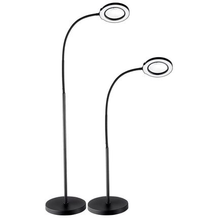 5X Floor Magnifying Glass with Light and Stand Flexible Gooseneck LED.